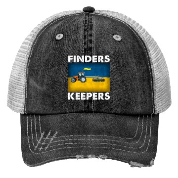 Discover Finder Keeper Funny Ukrainian Farmer Trucker Hats
