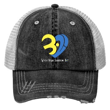 Discover Love World Down Syndrome Awareness Day Love 3 Trucker Hats
