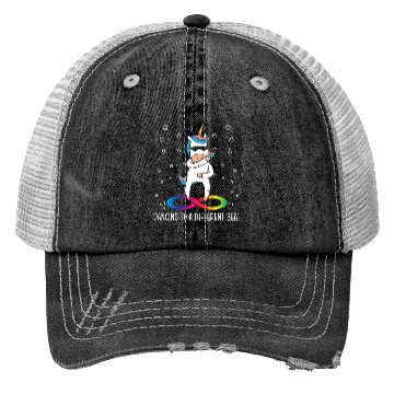Discover Dancing To A Different Beat Neurodiversity Unicorn Trucker Hats