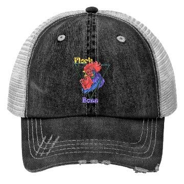 Discover Chicken Farmer Flock Boss Trucker Hats