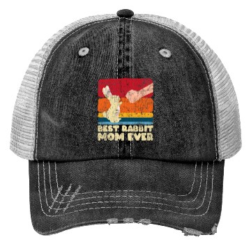 Discover Best Rabbit Mom Ever Bunny Farmer Zookeeper Trucker Hats