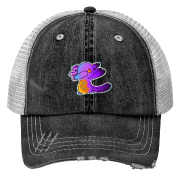 Discover Jack O Lantern Axolotl Halloween Trick Or Treat 1 Trucker Hats