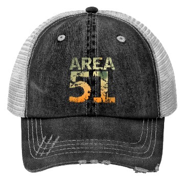 Discover Area 51 UFO Design Trucker Hats