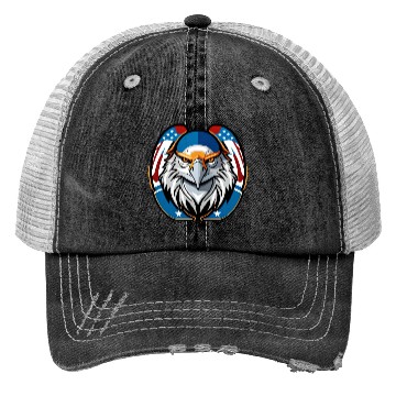 Discover American Eagle Printed Trucker Hats