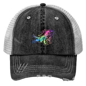 Discover Colorful Lizard Iguana Reptile Lover Trucker Hats
