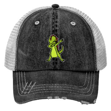 Discover Funny Dabbing Iguana Dab Dance Reptile Lover Trucker Hats