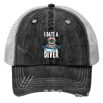 Discover Diving Diver Dating Commercial Diving Trucker Hats
