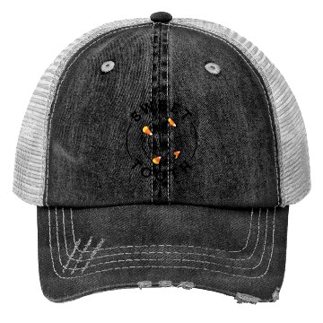 Discover Halloween Candy Corn Fangs Sweet Tooth Trucker Hats