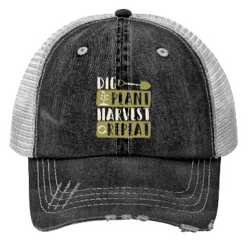Discover Dig Plant Harvest Repeat Local Farm Lover Funny Trucker Hats