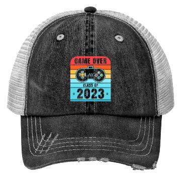 Discover Game Over Class Of 2023 Trucker Hats Students Funny