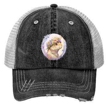 Discover Floral Bearded Dragon Flower Crown Pet Lizard Love Trucker Hats