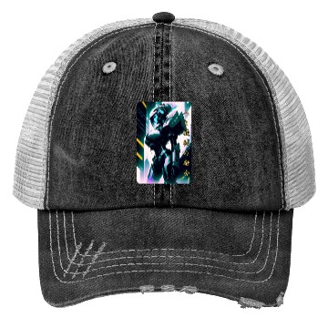 Discover Neon Nights: A Cyberpunk Design 7 Trucker Hats