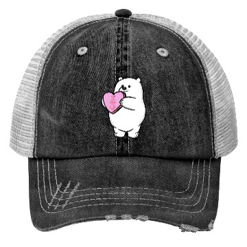 Discover Valentine s Day Polar Bear Trucker Hats