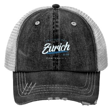 Discover Zurich Switzerland Travel Trucker Hats