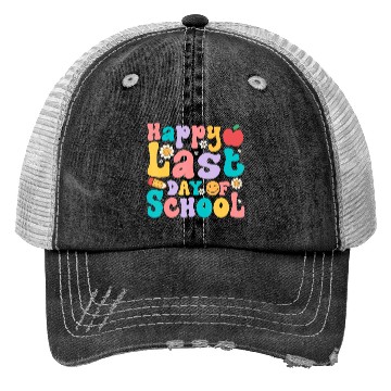 Discover Happy Last Day Of School Teacher student Trucker Hats