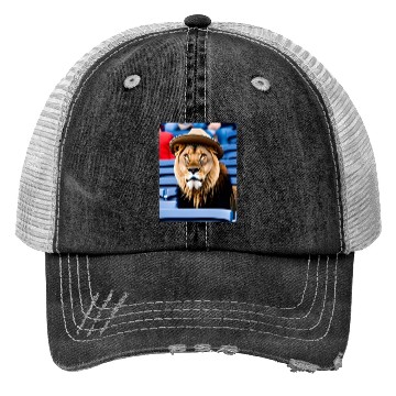 Discover Crowd Lion Trucker Hats
