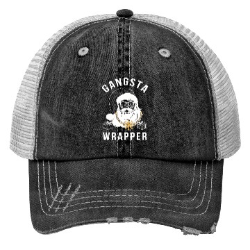 Discover Gangsta Wrapper Gangster Santa Trucker Hats