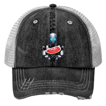 Discover Watermelon for the robot Trucker Hats