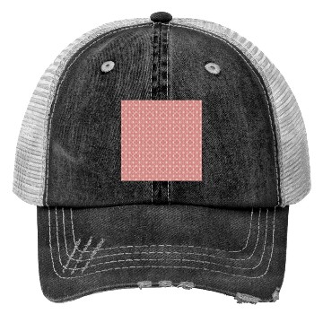 Discover Stars Red Retro Pattern Trucker Hats