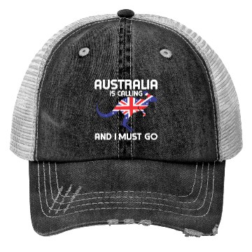 Discover Australia Is Calling And I Must Go Kangaroo Austra Trucker Hats
