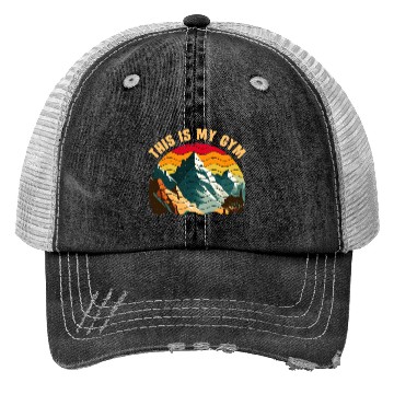 Discover This is my Gym Mountaineer Wanderlust Mountain Trucker Hats
