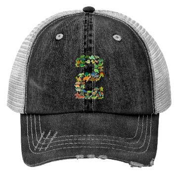 Discover 2nd birthday sea turtle tortoise theme 2 year old Trucker Hats