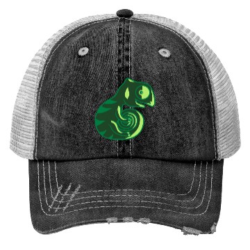 Discover chameleon lizard bunny sweet Trucker Hats