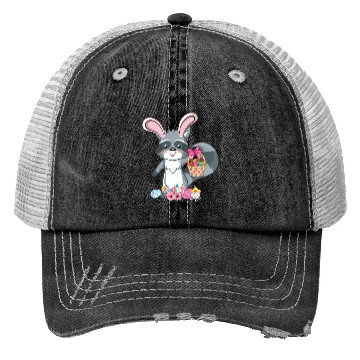 Discover Raccoon Bunny Ears Easter Eggs For Trucker Hats
