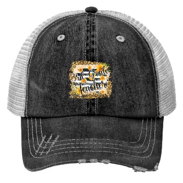 Discover Leopard Sunflower 3rd Grade Teacher First Day Back Trucker Hats