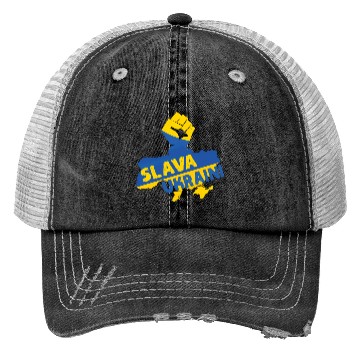 Discover Slava Ukraini Ukraine Support Ukraine Flag Pride Trucker Hats