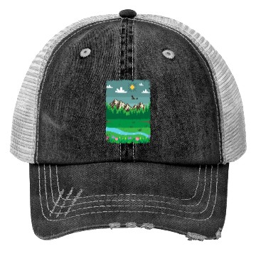 Discover Peaceful Nature Scenery Trucker Hats