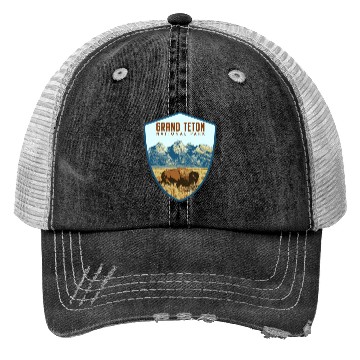 Discover Grand teton national park Trucker Hats