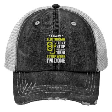 Discover Electricity Craft Voltage Work Trucker Hats