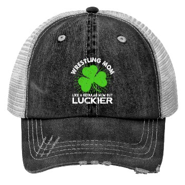 Discover Wrestling Mom St Patrick'S Day Lucky Irish Mama Trucker Hats
