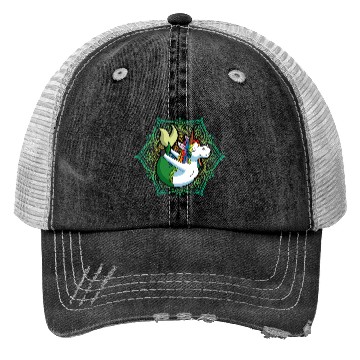 Discover Yoga Unicorn Mermaid Mandala Zen Meditate Meditati Trucker Hats