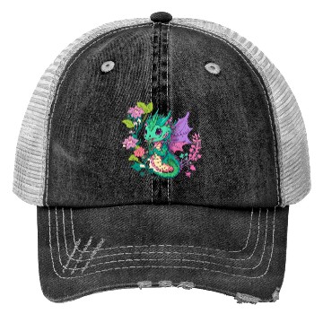 Discover dragon Hello Spring Happiness Time 1 Trucker Hats