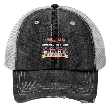 Discover Communications Studies Major Studen Graduation Trucker Hats