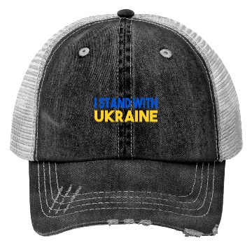 Discover Ukraine Flag I Stand With Ukraine Mens Trucker Hats