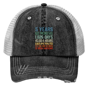 Discover 5Th 5 Being Awesome Anniversary Trucker Hats