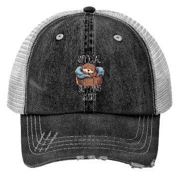 Discover Official sleeping pajama Trucker Hats sea otter