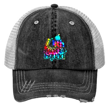 Discover Tie Dye 4th Grade Squad Back To School Teachers Trucker Hats