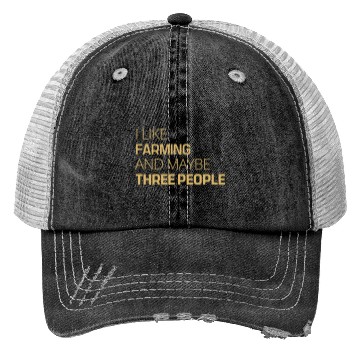 Discover awesome i like farming Trucker Hats