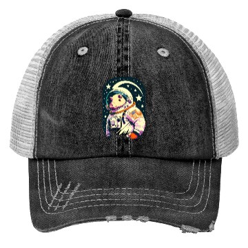 Discover Pigs in Space: An Atompunk Design v5 Trucker Hats