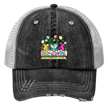 Discover Happy Easter Gnomes Egg Hunting For Trucker Hats