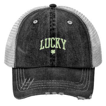 Discover St Patrick'S Day Lucky Face Trucker Hats
