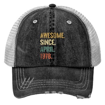 Discover 44Th 44 Awesome Since April 1978 Trucker Hats