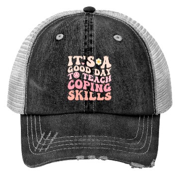 Discover Teach ing Skills Teacher Back To School Counselor Trucker Hats