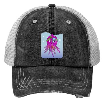 Discover Cute pink octopus Trucker Hats