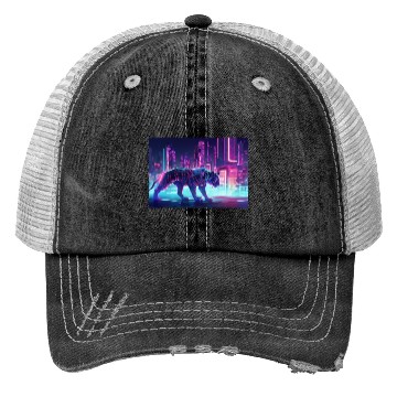 Discover Futuristic Tiger Trucker Hats