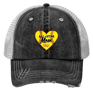 Discover All-Star Softball Mom Trucker Hats